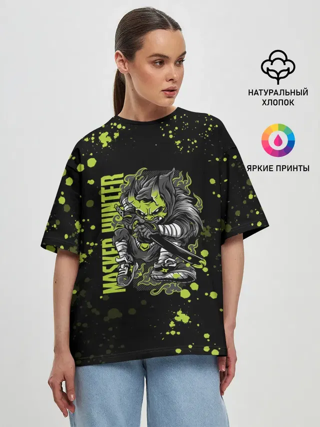 Женская футболка оверсайз