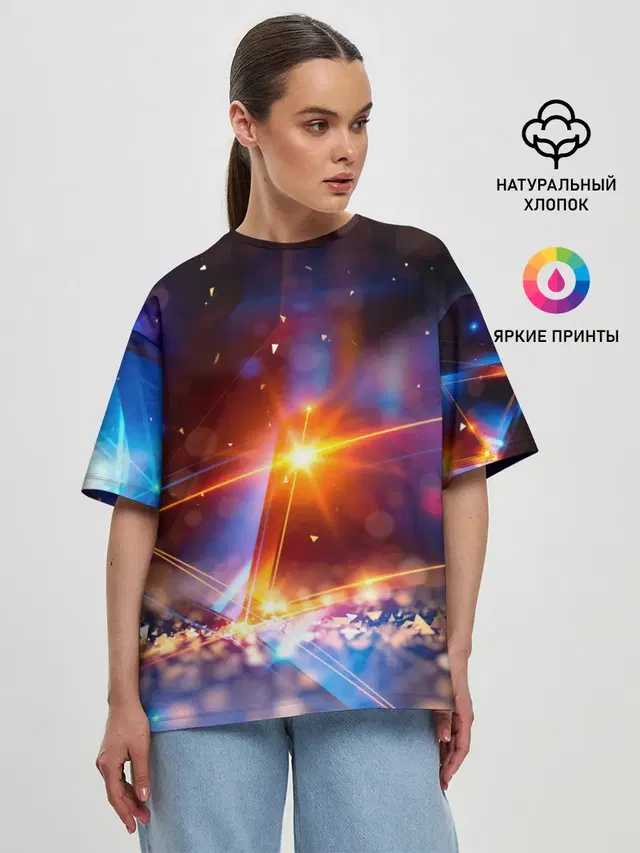 Женская футболка оверсайз