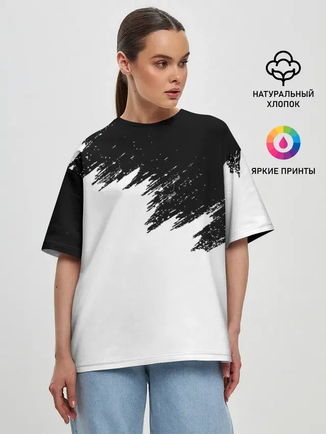 Женская футболка оверсайз