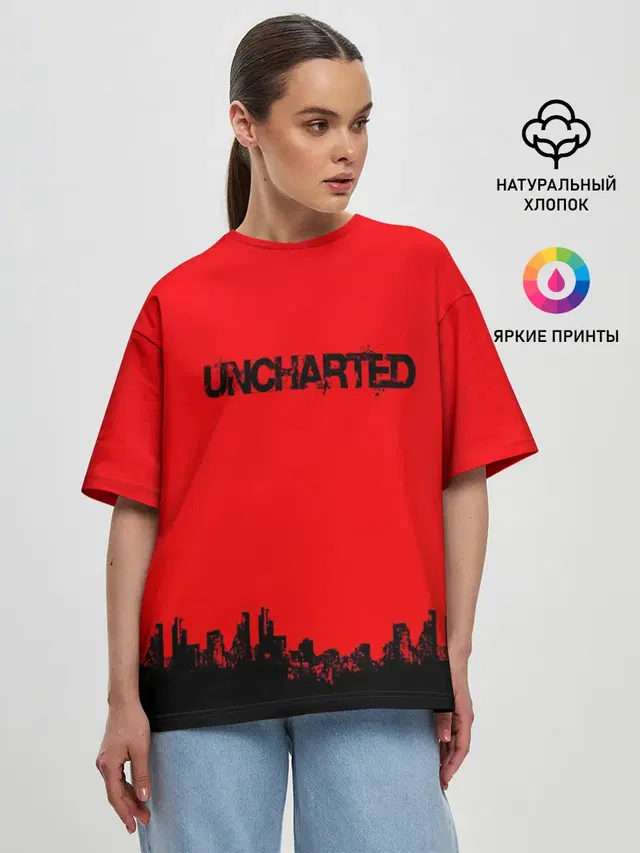 Женская футболка оверсайз