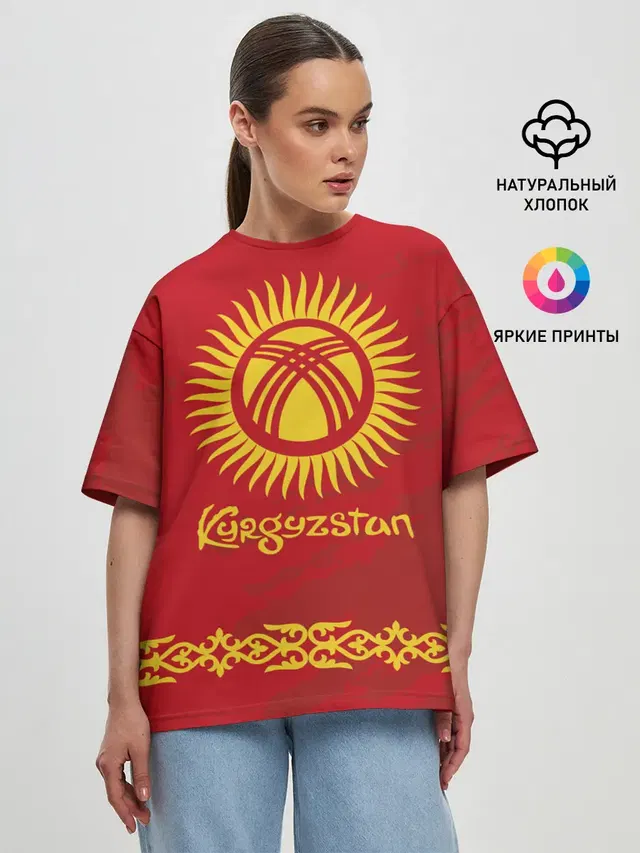 Женская футболка оверсайз