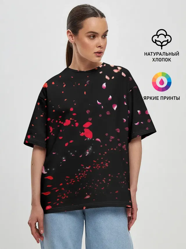 Женская футболка оверсайз