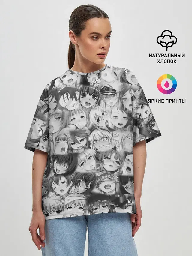 Женская футболка оверсайз