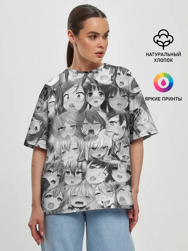 Женская футболка оверсайз