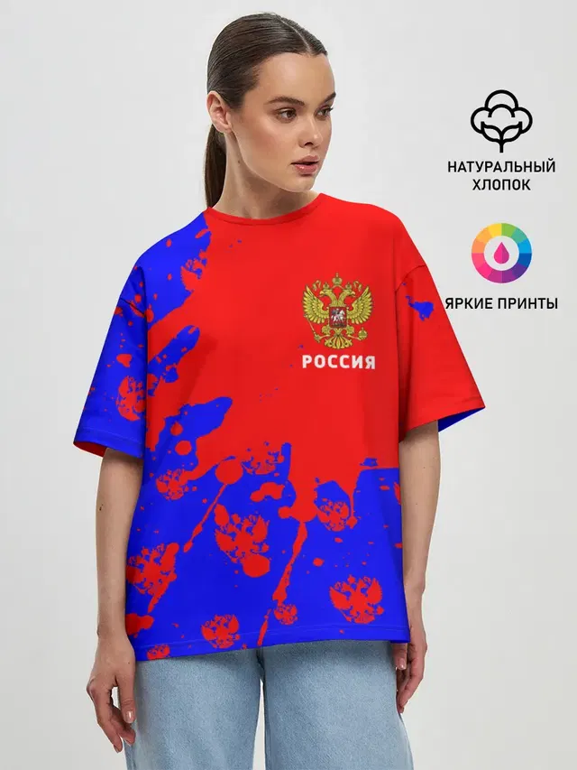 Женская футболка оверсайз