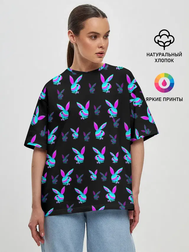 Женская футболка оверсайз