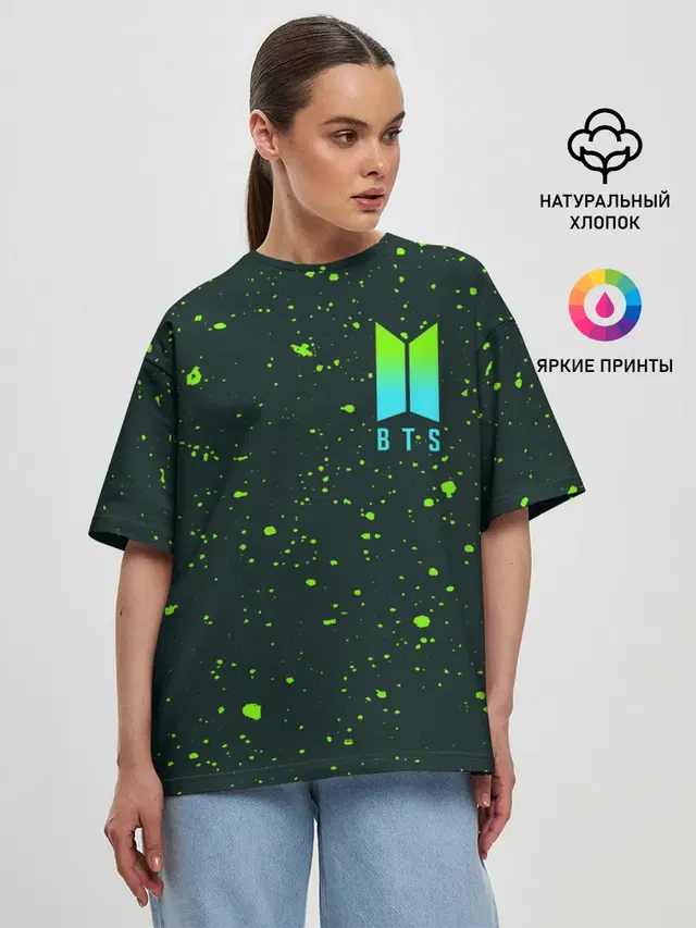 Женская футболка оверсайз