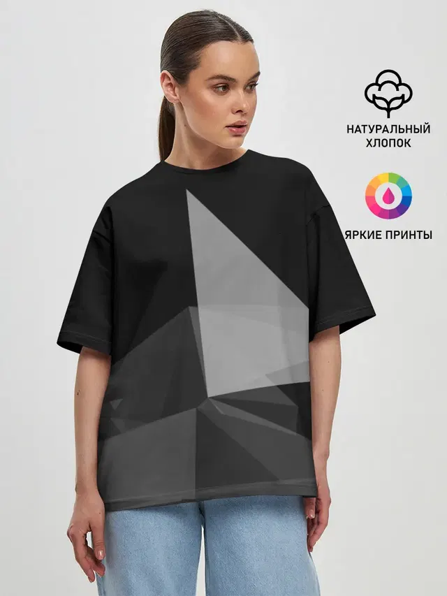 Женская футболка оверсайз