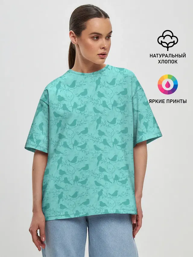 Женская футболка оверсайз