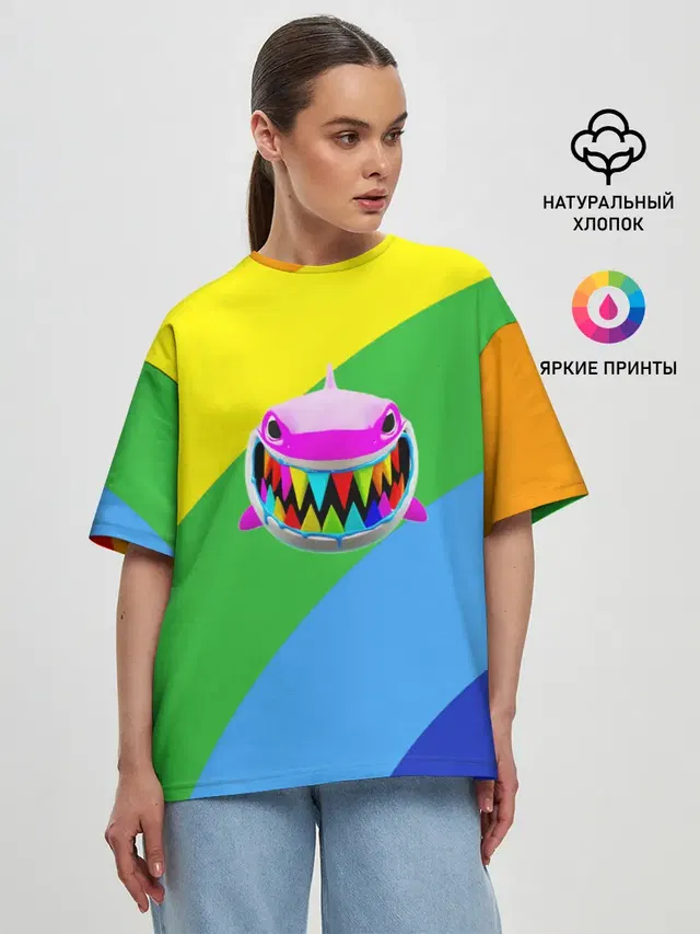 Женская футболка оверсайз
