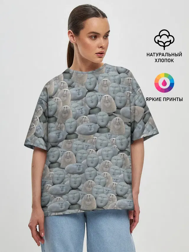 Женская футболка оверсайз
