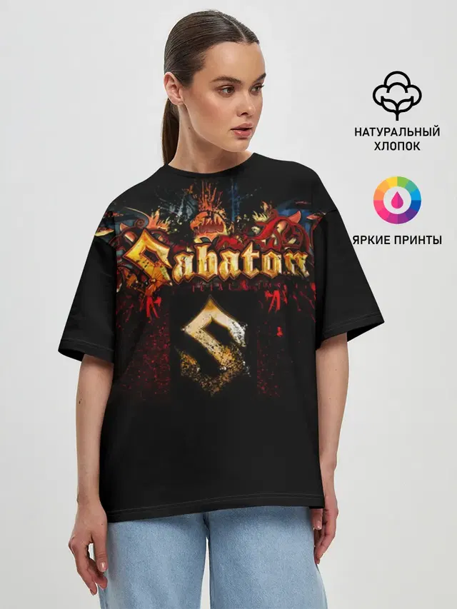 Женская футболка оверсайз