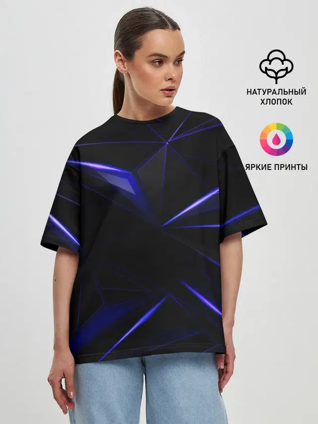 Женская футболка оверсайз