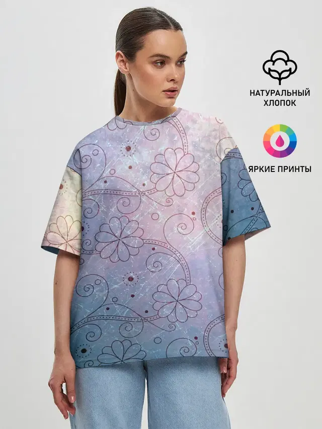 Женская футболка оверсайз