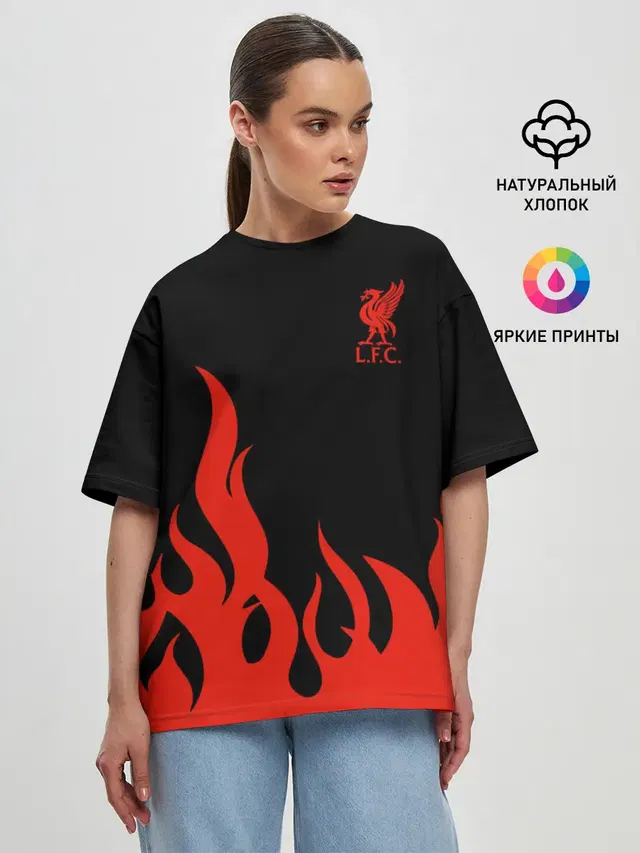 Женская футболка оверсайз