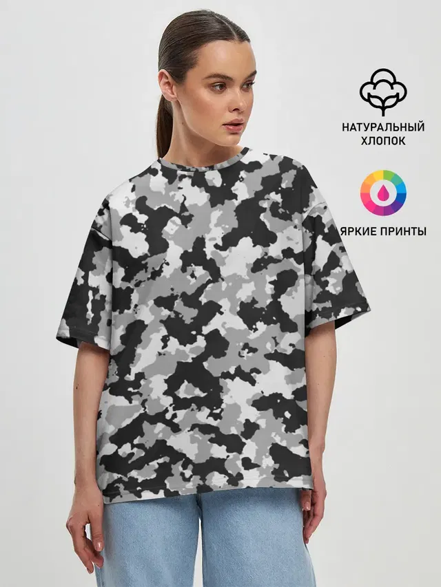 Женская футболка оверсайз