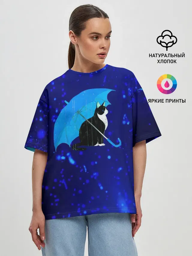 Женская футболка оверсайз