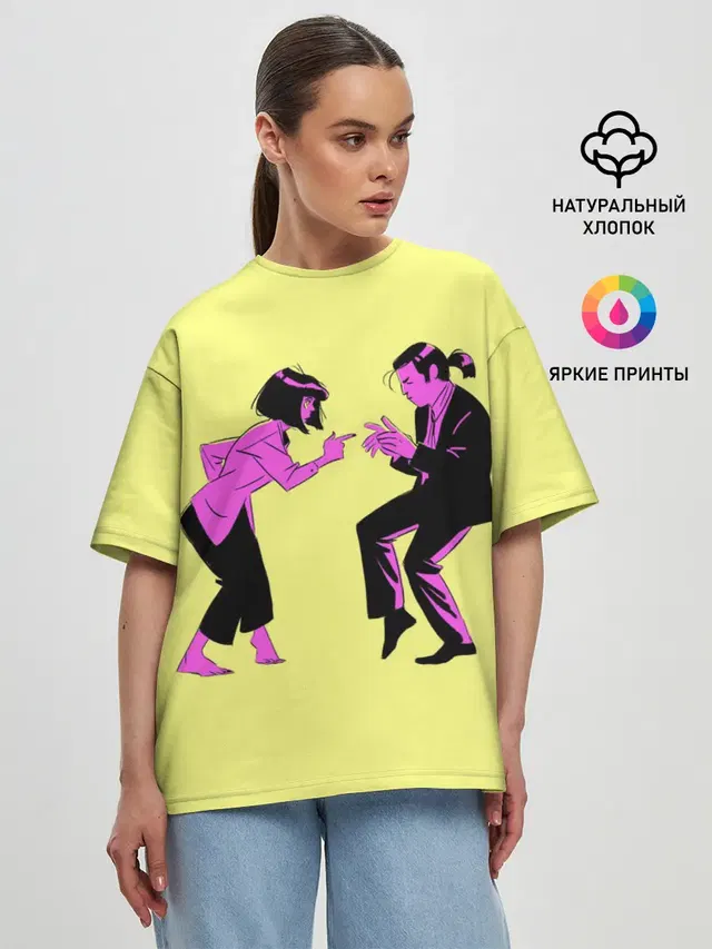 Женская футболка оверсайз