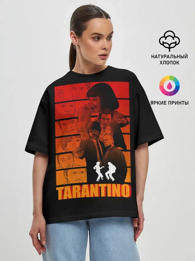 Женская футболка оверсайз