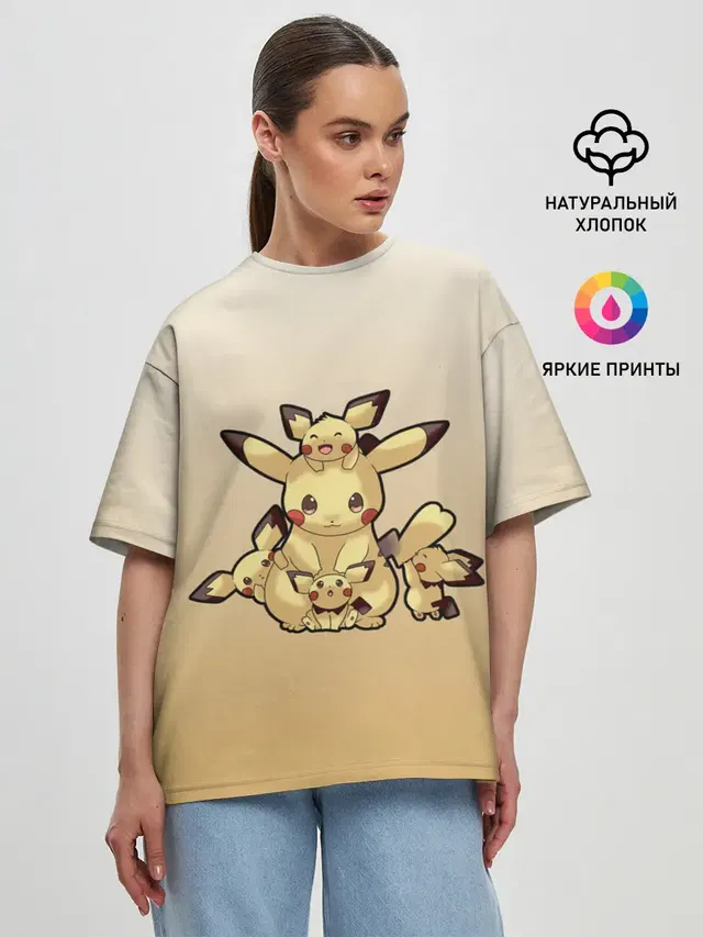 Женская футболка оверсайз