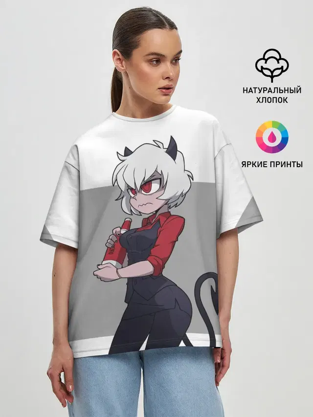 Женская футболка оверсайз