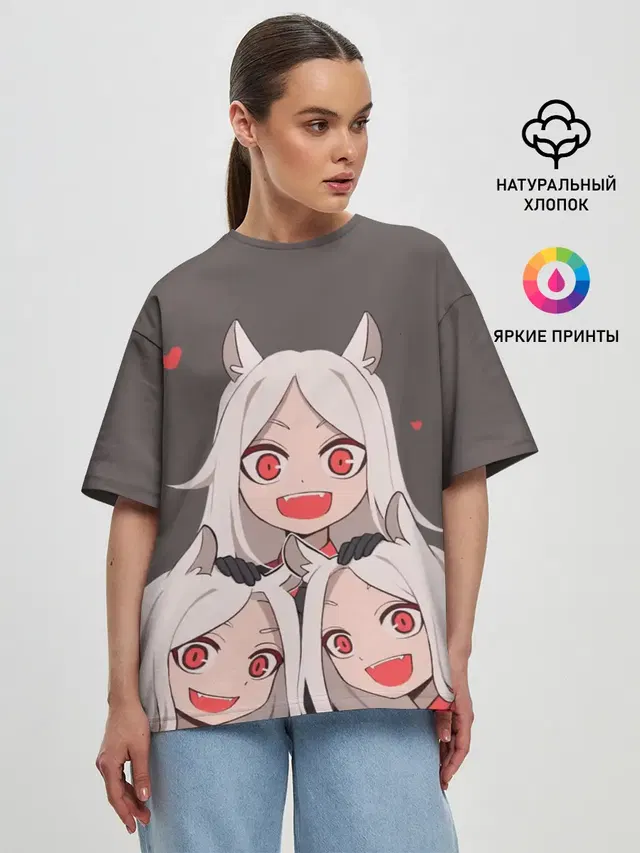Женская футболка оверсайз