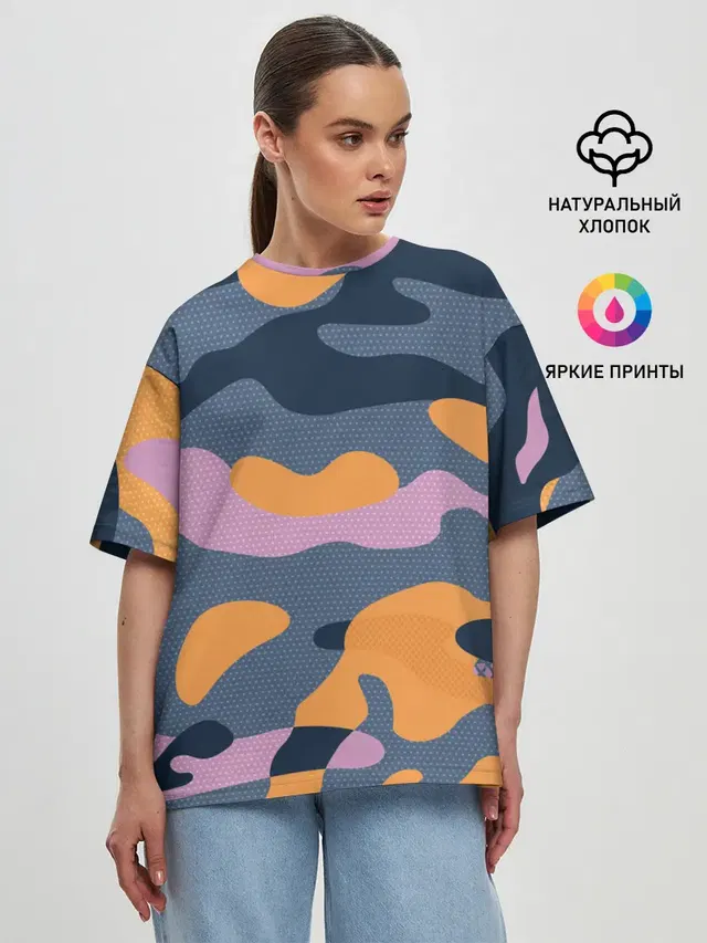Женская футболка оверсайз