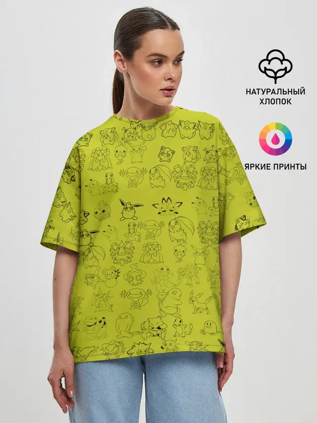 Женская футболка оверсайз