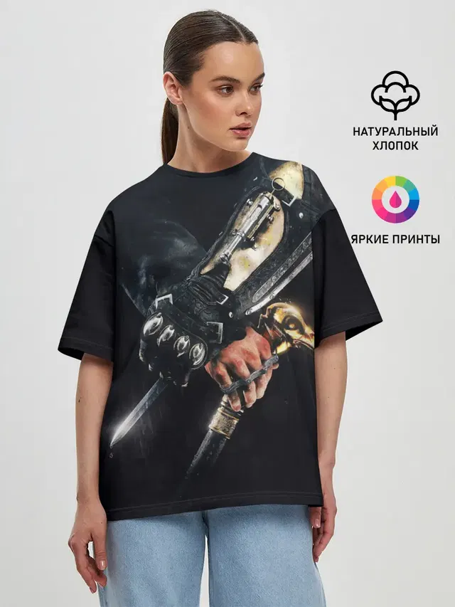 Женская футболка оверсайз