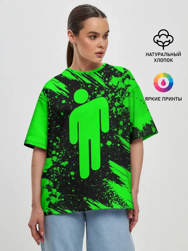 Женская футболка оверсайз