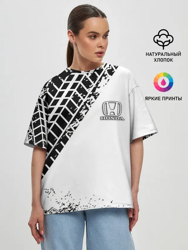 Женская футболка оверсайз