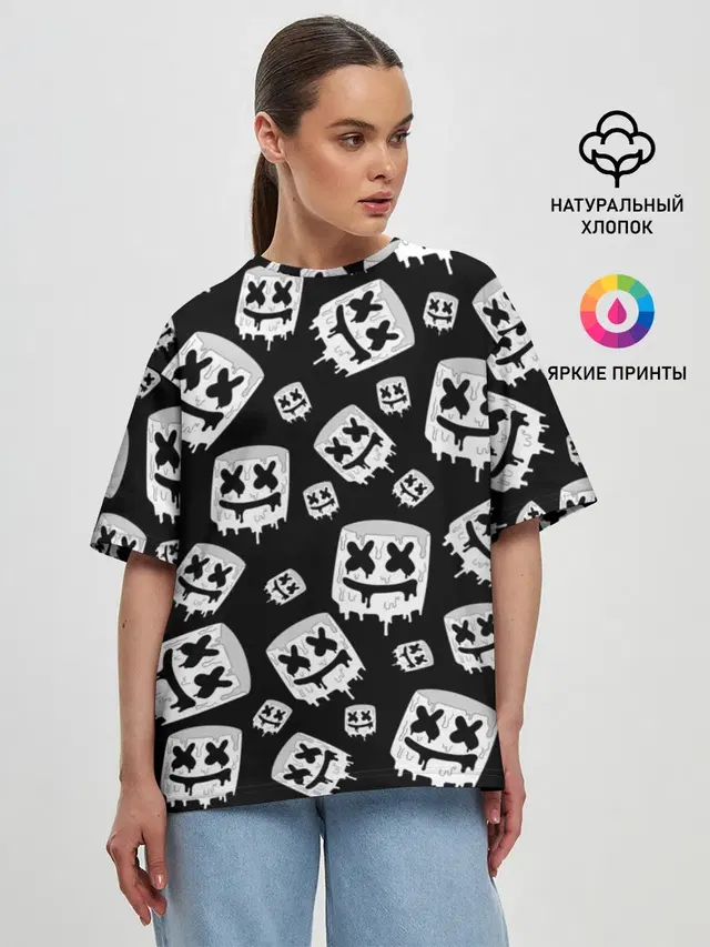 Женская футболка оверсайз
