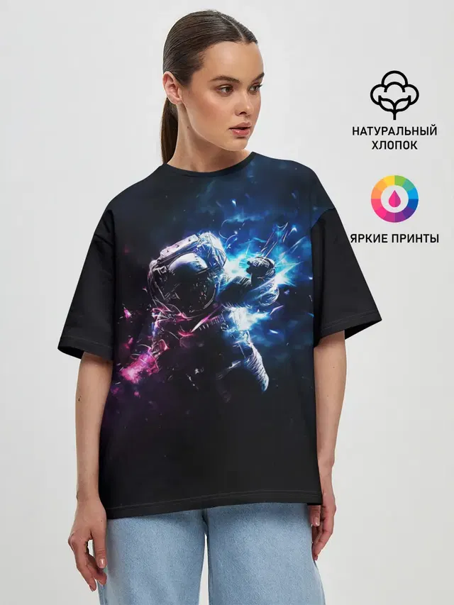 Женская футболка оверсайз