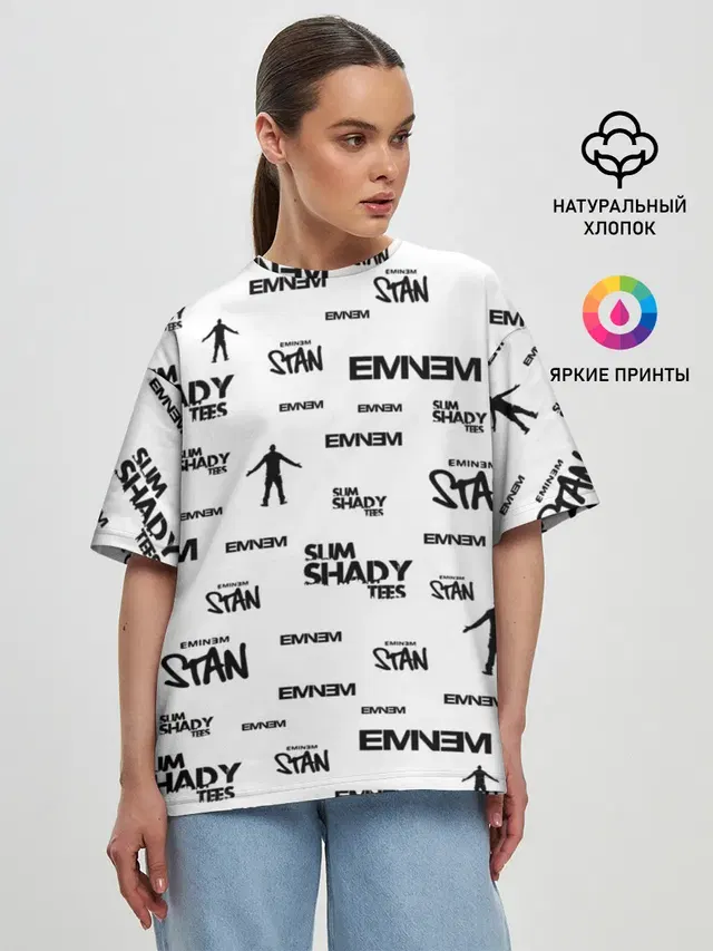 Женская футболка оверсайз