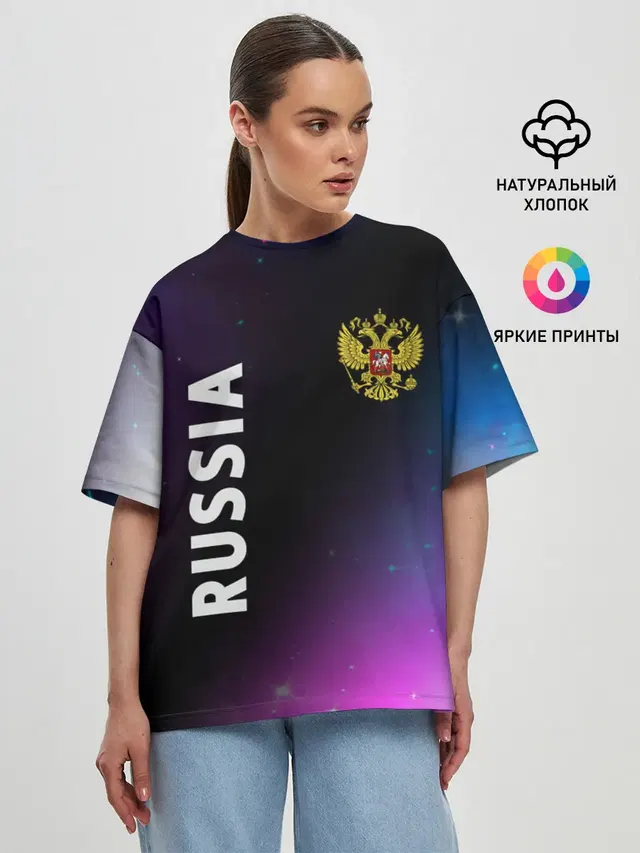 Женская футболка оверсайз