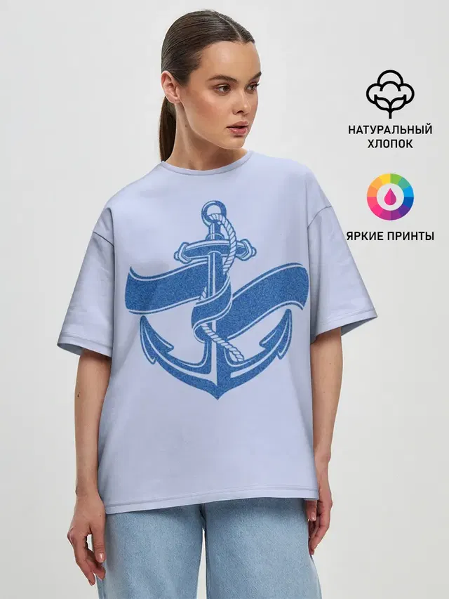 Женская футболка оверсайз