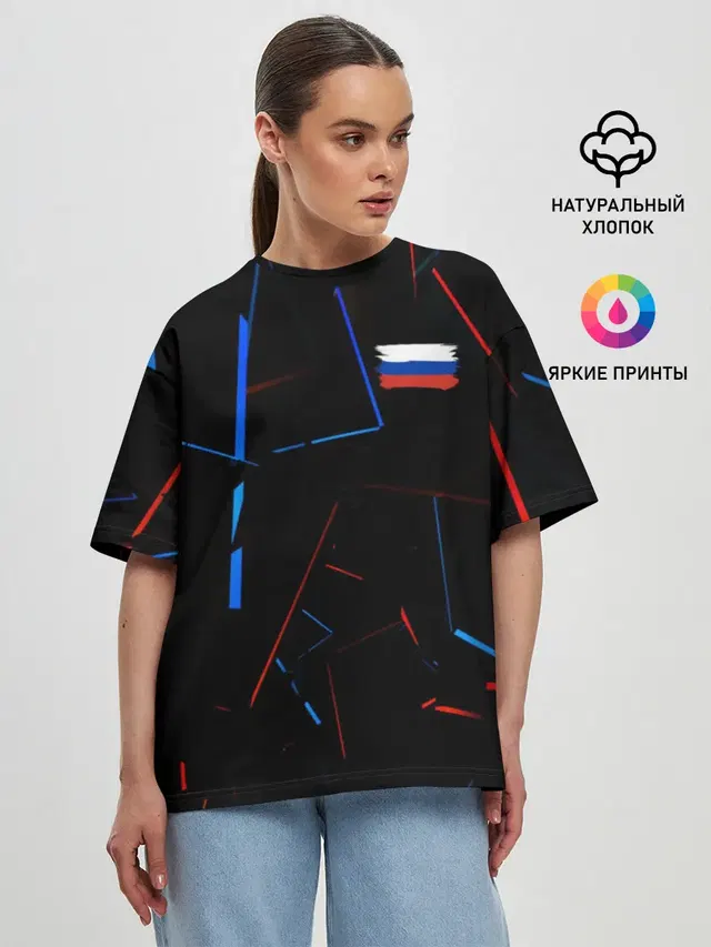 Женская футболка оверсайз