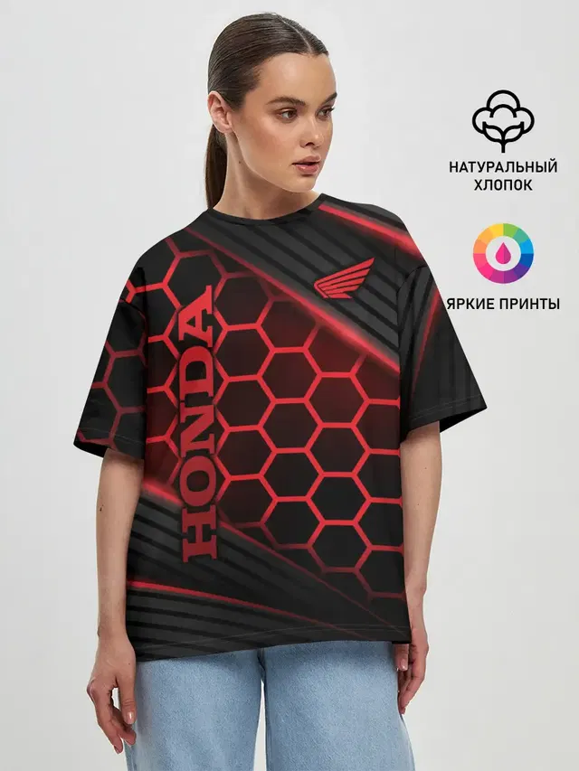 Женская футболка оверсайз