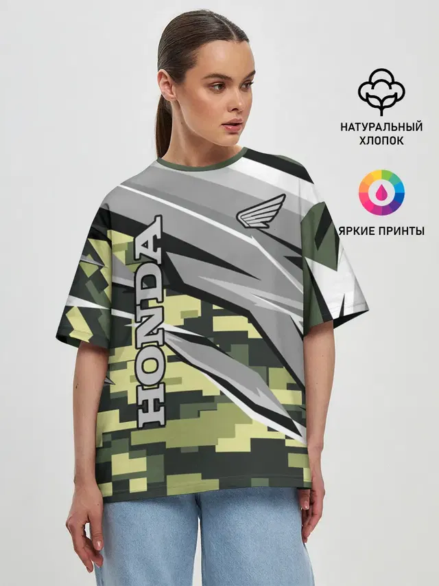Женская футболка оверсайз