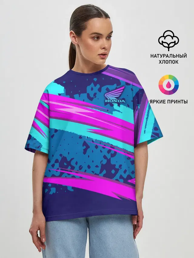 Женская футболка оверсайз
