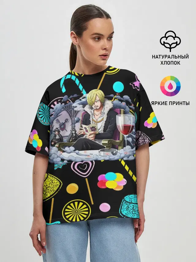 Женская футболка оверсайз