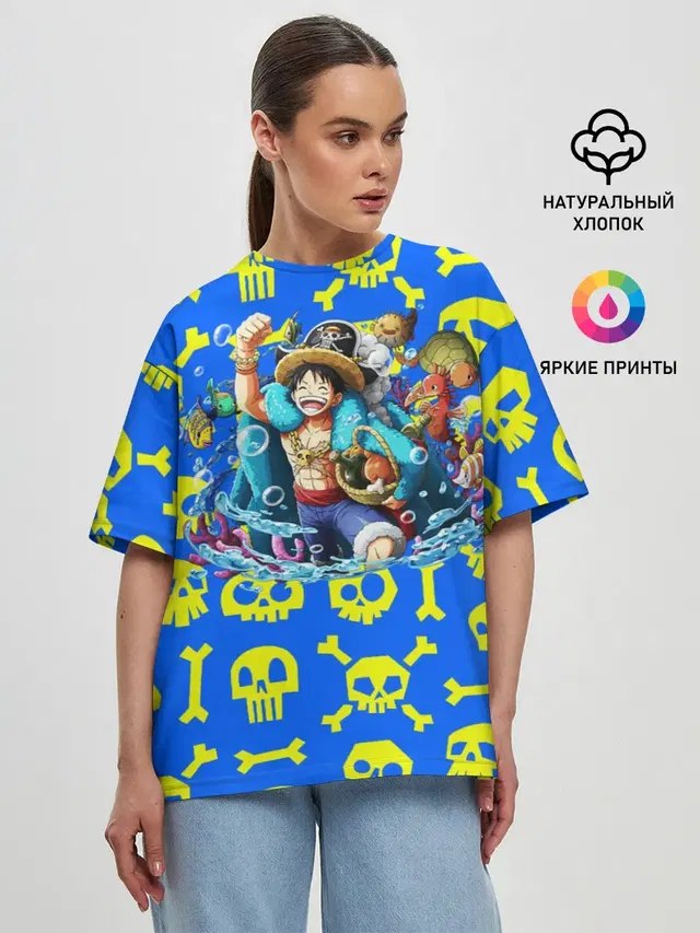 Женская футболка оверсайз