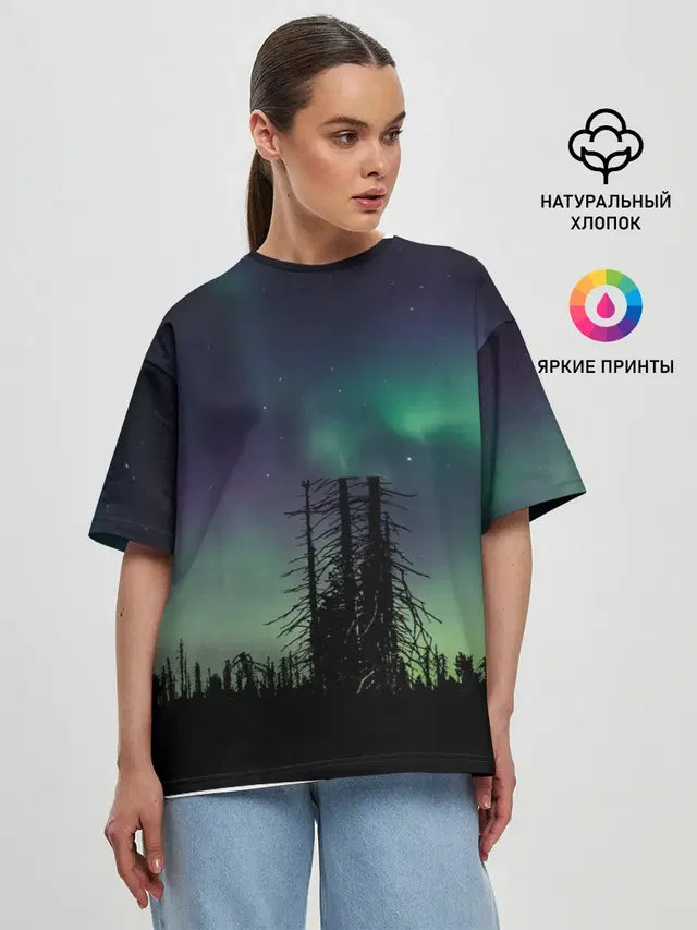 Женская футболка оверсайз