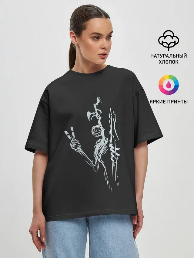 Женская футболка оверсайз