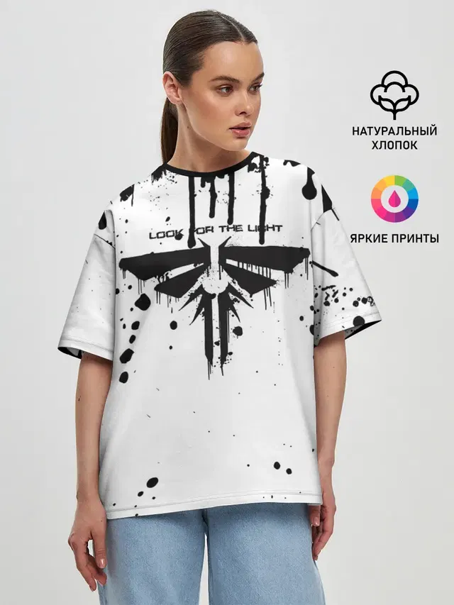 Женская футболка оверсайз с принтом «Grunge style»