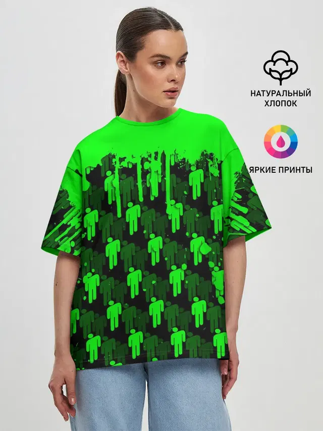Женская футболка оверсайз