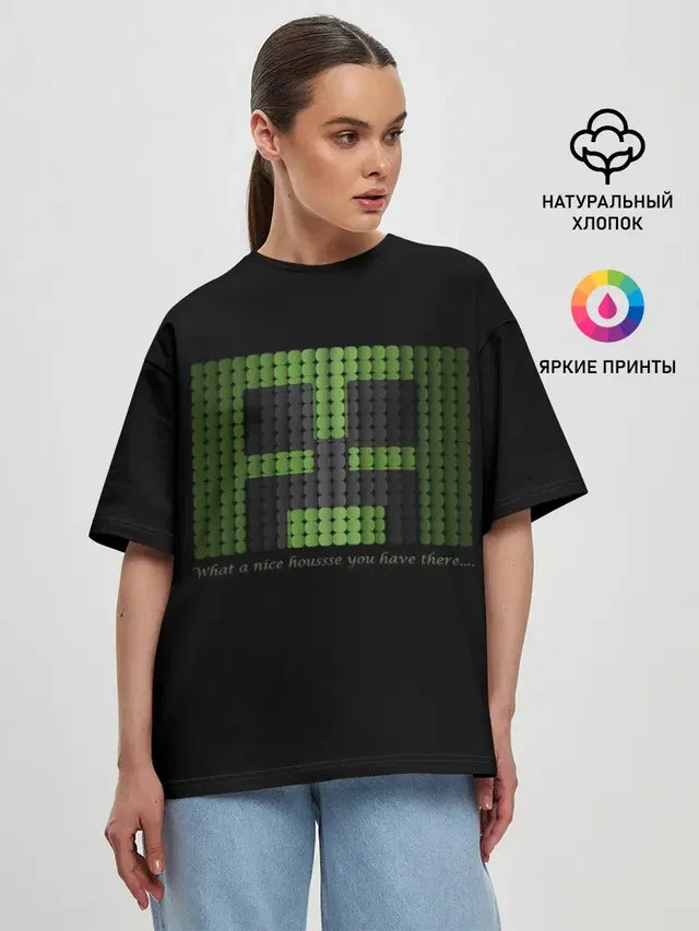 Женская футболка оверсайз