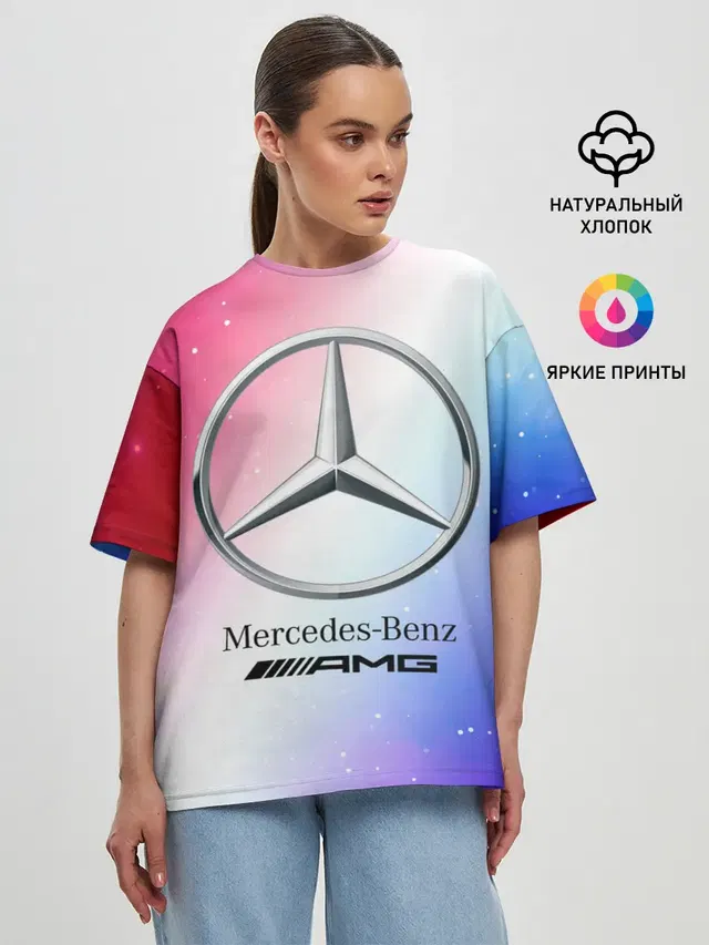 Женская футболка оверсайз