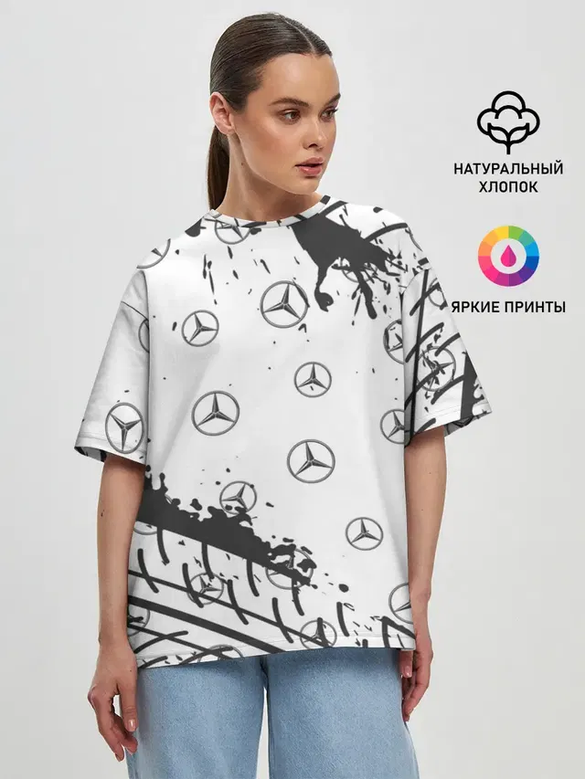 Женская футболка оверсайз