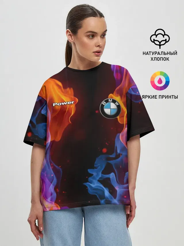 Женская футболка оверсайз